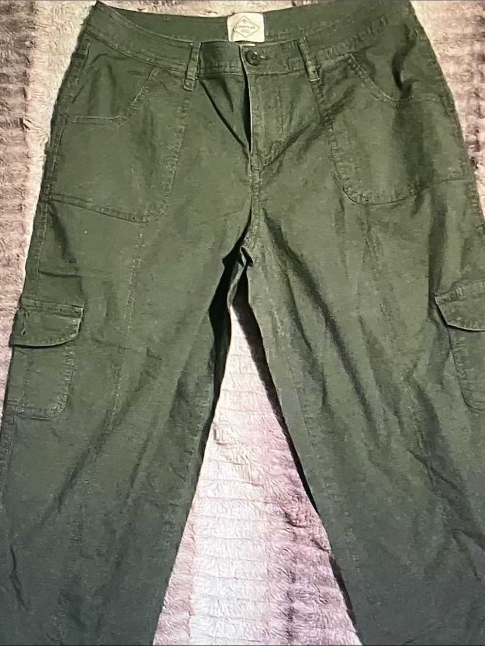 St. John's Bay Olive Green Cargo Pants - Utility Pocket Style